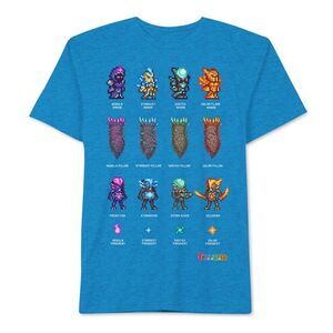 Jem Boys Terraria Squad Graphic T-Shirt, Blue, Toddler, 3T, DM